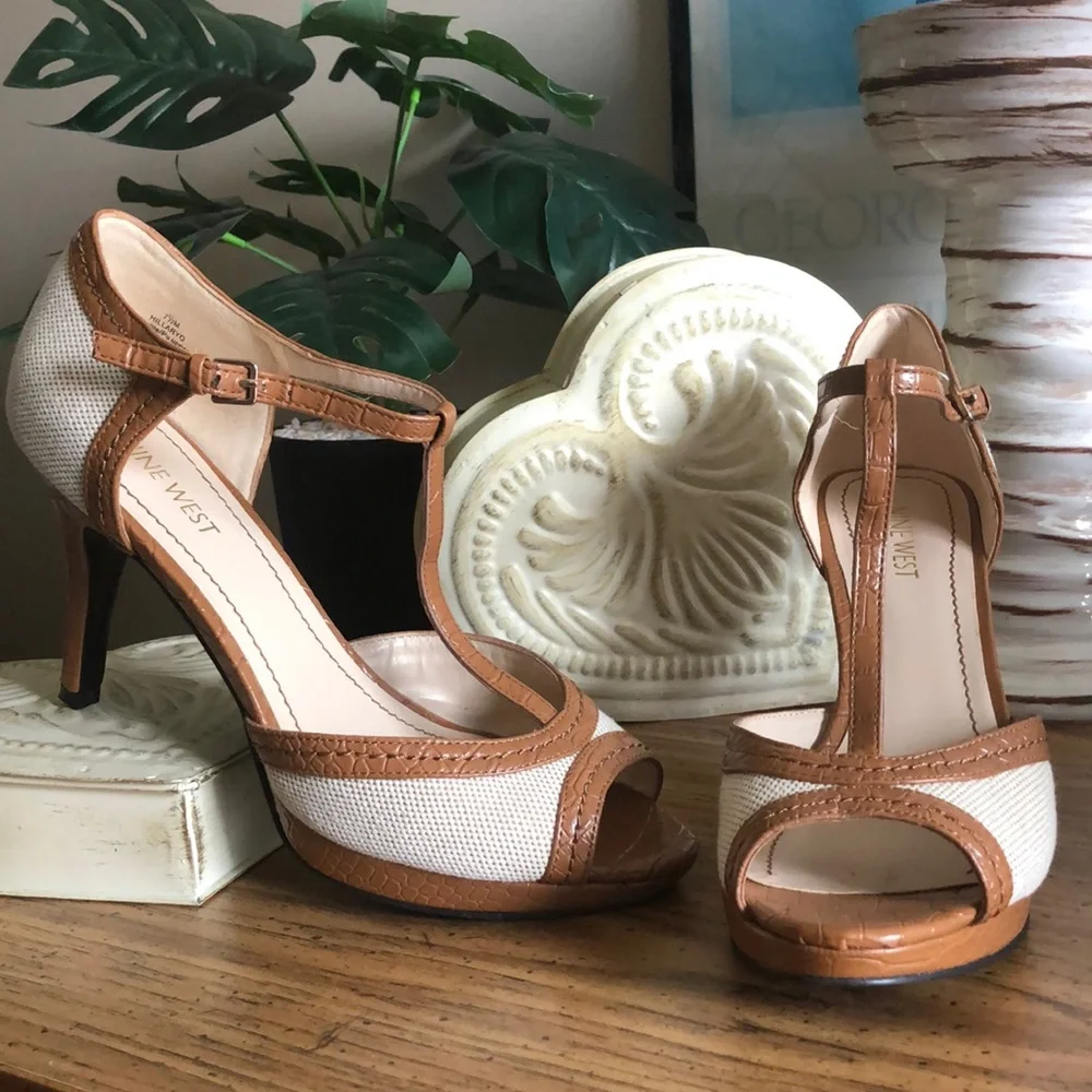 🔥Nine West Peep Toe Shoes - Picture 1 of 10